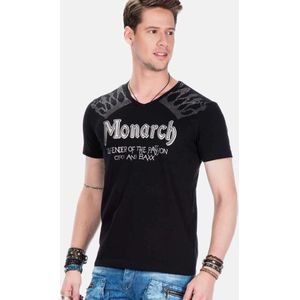 CIPO & BAXX Shirt  zwart / wit