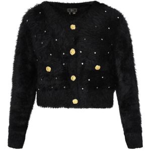 faina Gebreid vest 'Fashion Look'  zwart