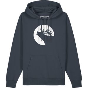 Watapparel Sweatshirt ' Röhrender Hirsch '  antraciet / wit