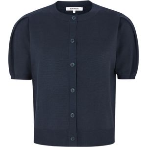 Soft Rebels Gebreid vest 'Marla'  nachtblauw