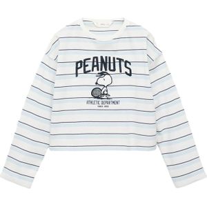 MANGO KIDS Shirt  lichtblauw / zwart / wit