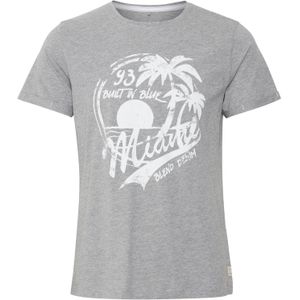 BLEND Shirt 'PERRY'  grijs gemêleerd / wit