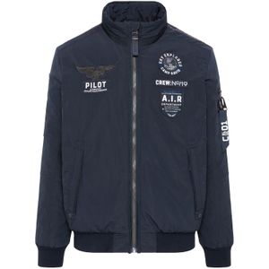 CAMP DAVID Winterjas  navy / wit
