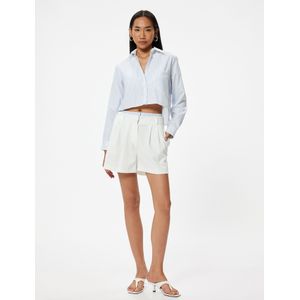 Koton Bandplooibroek  lichtblauw / donkerblauw / wit