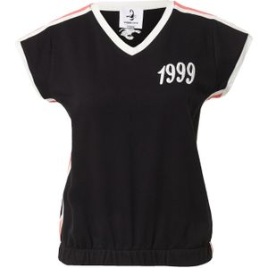 VIERVIER Sweatshirt 'Jolien'  pastelrood / zwart / wit