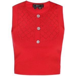 faina Gebreide top 'Fashion Look'  rood