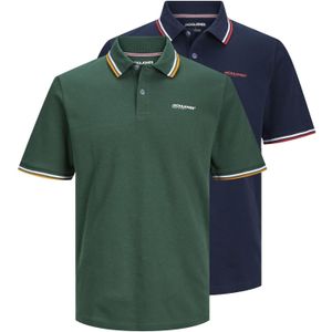 JACK & JONES Shirt  navy / donkergroen / oranje / offwhite