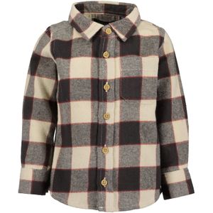 BLUE SEVEN Overhemd  beige / antraciet / rood