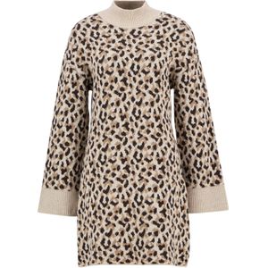 Barbour International Gebreide jurk 'Juliana'  taupe / cappuccino / zwart