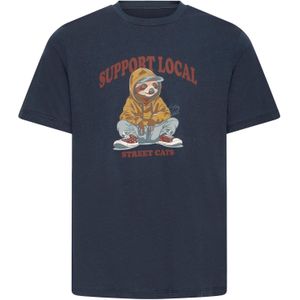 BLEND Shirt ' BHIRVING '  donkerblauw