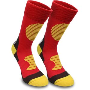 normani Sportsokken  geel / rood / zwart