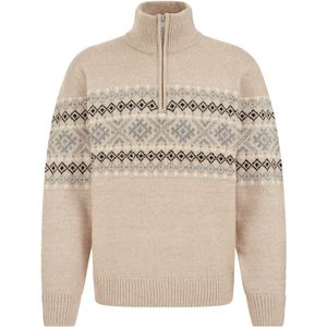 WE Fashion Trui  beige / lichtgrijs / zwart / wit