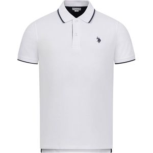 U.S. POLO ASSN. Shirt  navy / wit