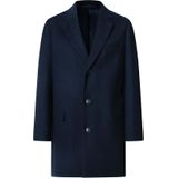 Hackett London - Tussenjas - Navy - Klassieke Mantel - Licht Gevoerd