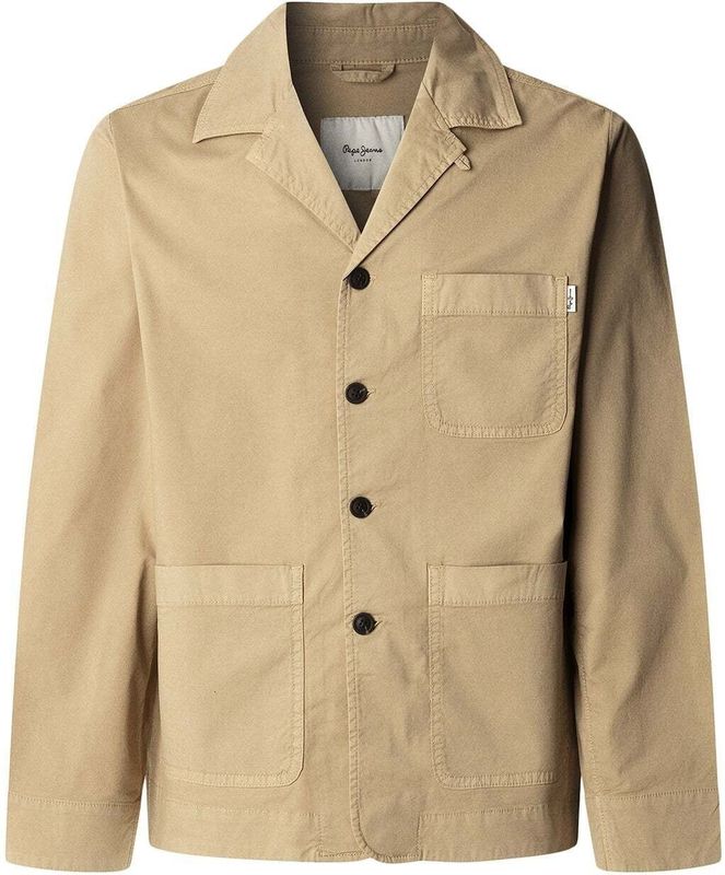 Pepe Jeans - Overhemdjack - Effen - Katoenmix - Regular Fit