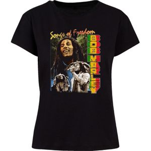 F4NT4STIC Shirt 'Bob Marley'  gemengde kleuren / zwart