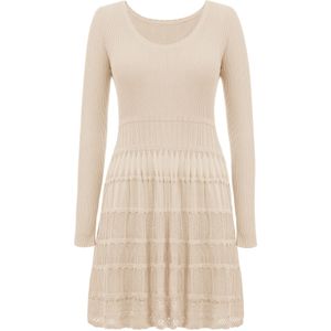 Imily Bela Gebreide jurk  crème