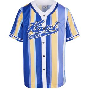 Karl Kani Shirt 'KM241-042-1'  navy / geel / wit