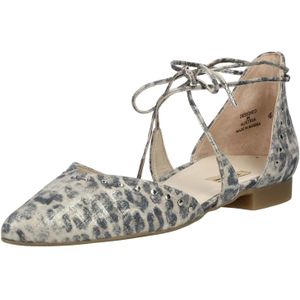 Paul Green Ballerina met riempjes  beige / lichtbeige / donkergrijs