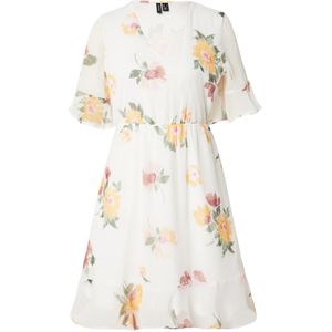 VERO MODA Zomerjurk 'VMSMILLA'  groen / oranje / pink / wit