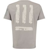 Shirt - Motiefprint - Jersey - Ronde Hals - Kwartmouw - Normale Pasvorm