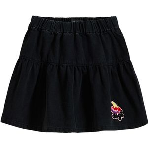 Desigual - Minirok - Effen - Katoen - Korte Rok met Kersenpanelen