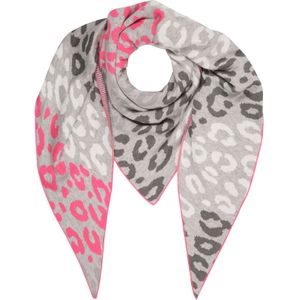 Zwillingsherz Doek  grijs gemêleerd / pink / zwart / wit