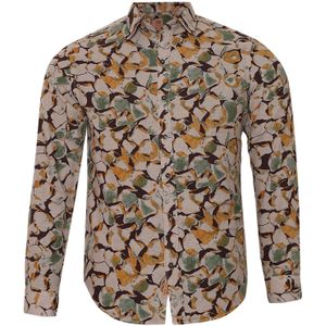 Campus Sutra Overhemd 'Koda'  bruin / groen / oranje