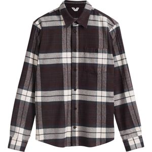 MELA Overhemd ' Sahel '  bruin / grijs / wit