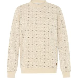 Oxmo Sweatshirt 'OXKAREN ONECK'  lichtgrijs / zwart