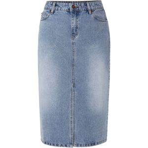 TATUUM Rok 'MEDIANA'  blauw denim / bruin