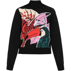 IZIA Trui  beige / donkergroen / rosa / rood / zwart