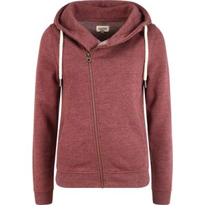 Oxmo - Sweatvest - Wijnrood - Katoen - Capuchon