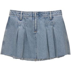 Pull&Bear Rok  blauw denim