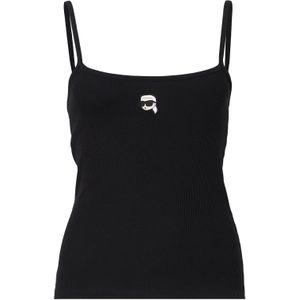 Karl Lagerfeld Top 'Ikon'  crème / zwart / wit