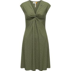 Ragwear Jurk 'Comfrey'  olijfgroen / wit