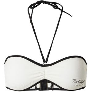 Karl Lagerfeld Bikinitop 'Hotel'  crème / zwart