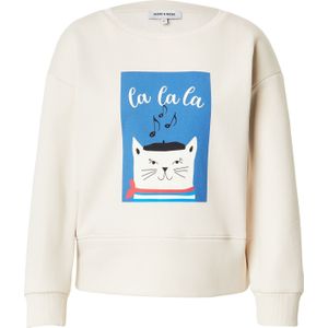 MORE & MORE Sweatshirt  beige / blauw / zwart / natuurwit