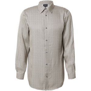 ARMANI EXCHANGE Overhemd  camel / ecru / zwart