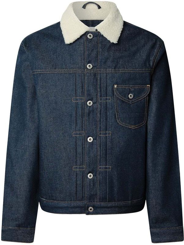 Pepe Jeans - PM4027163 - Borg Jas - Blauw - Casual - Katoen - Denim