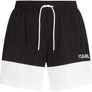 Karl Lagerfeld Zwemshorts  zwart / wit