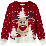 Gebreide Trui - Kerst - Regular Fit - Lange Mouwen - Ronde Hals