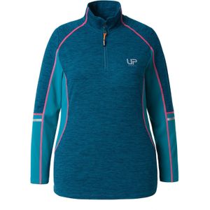 Ulla Popken Shirt  blauw gemêleerd / petrol / donkergroen / neonroze