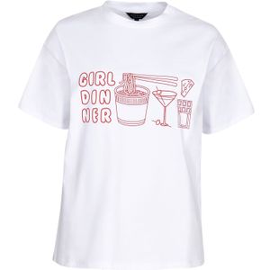 South Beach Shirt  rosa / wit