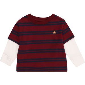 GAP Shirt  navy / brokaat / donkerrood / wit