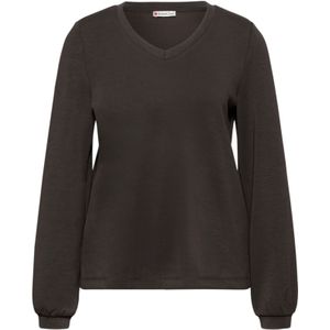 STREET ONE Sweatshirt  donkerbruin