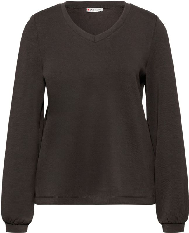 STREET ONE Sweatshirt  donkerbruin