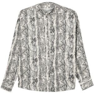 Koton Blouse  lichtgrijs / zwart / offwhite