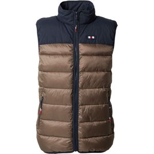 FQ1924 Bodywarmer 'Vinncent'  navy / bruin / rood / wit