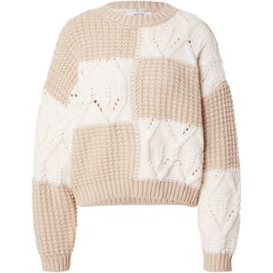 ABOUT YOU Trui 'Sarina'  beige / wit